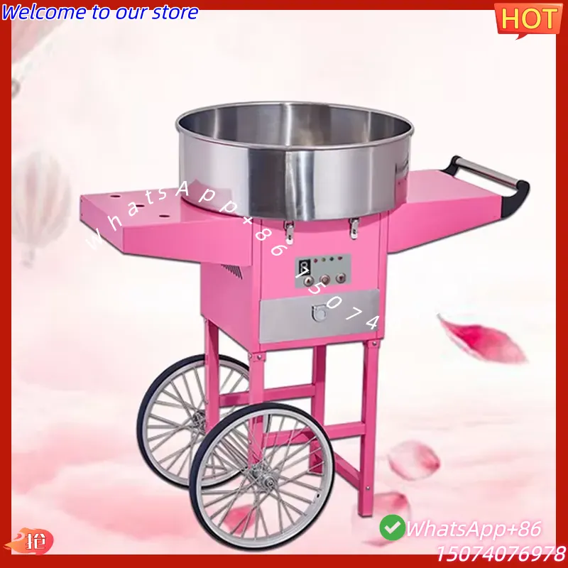 Candy Floss Machine Commercial - Macchina Elettrica Automatica per Zucchero Filato